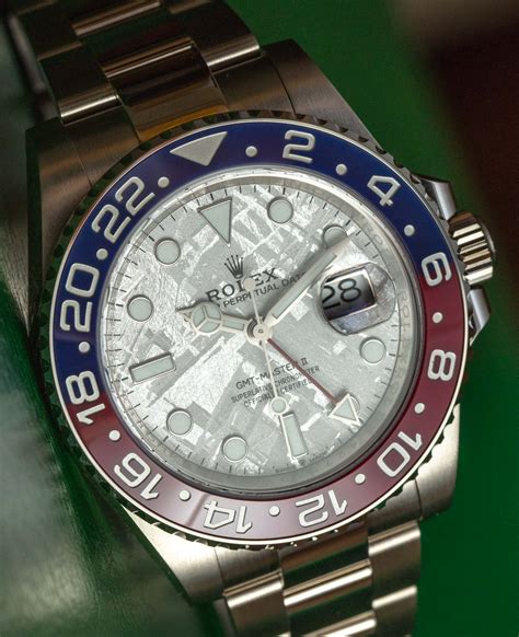 metorite dial rolex|Rolex gmt 2 pepsi meteorite.